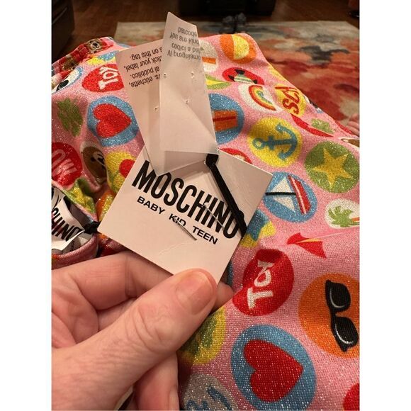 Moschino Pink Bear Pop Bathing Suit Size 3 - Picture 6 of 8